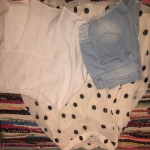 Maxi Skirt/White Pleated Skirt/Shorts